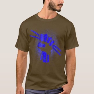 Drummer Drum Sticks Muziek Drummen Muzikant T-shir T-shirt