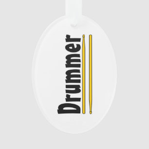 drummer drum sticks ornament