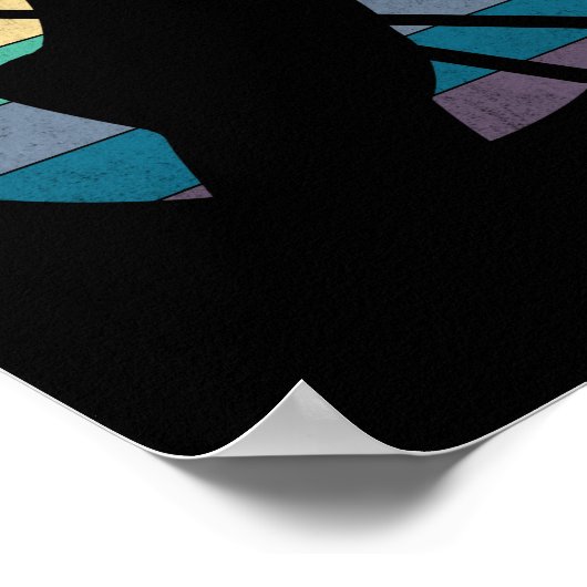 drummer Drum Sticks Rock & Roll Hand Horns Poster (Hoek)