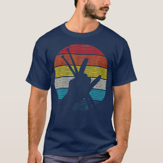 drummer Drum Sticks Rock Roll Hand Horns T-shirt
