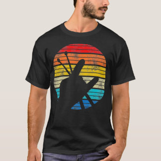 drummer Drum Sticks Rock Roll Hand Horns T-shirt