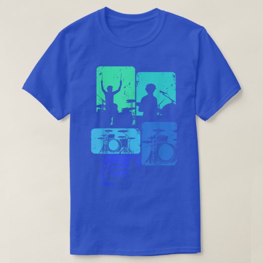 Drummer Drum Sticks Rock & Roll Kinder Boys Mannen T-shirt (Design voorkant)