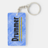 drummer drum sticks sleutelhanger (achterkant)
