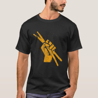 Drummer Drum Sticks T Percussion Lover Rock Gifts T-shirt