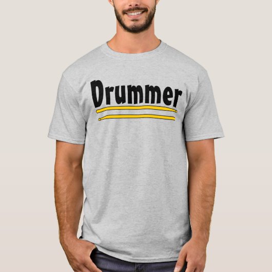 drummer drum sticks t-shirt (Voorkant)