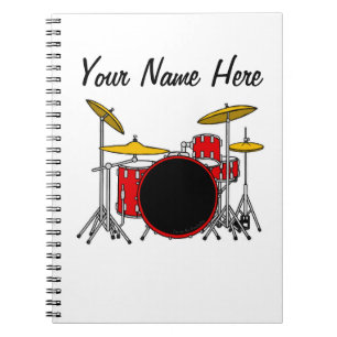 Drummer Drum Teacher Percussionist Custom Notitieboek