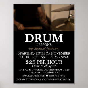 Drummer, Drumles Adverteren Poster