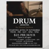 Drummer, drumlessons Adverteren brochure (Voorkant)