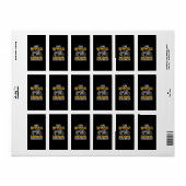 Drummer drummen Ik hou van motorfietsen en drums d Etiket (Full Sheet)