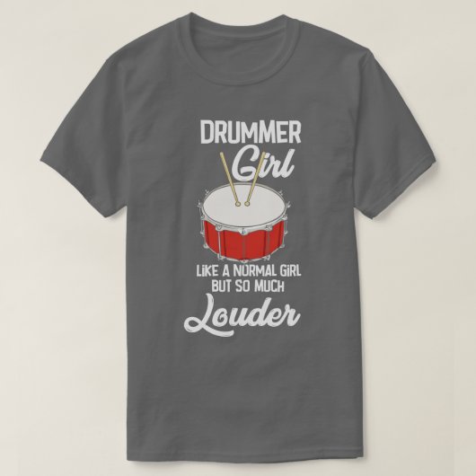 Drummer Drummen Percussie T-shirt (Design voorkant)