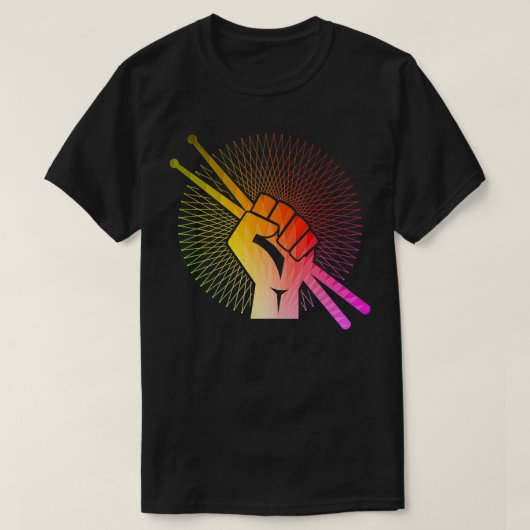 drummer drummen, trommelrok, drumming Gift T-shirt (Design voorkant)
