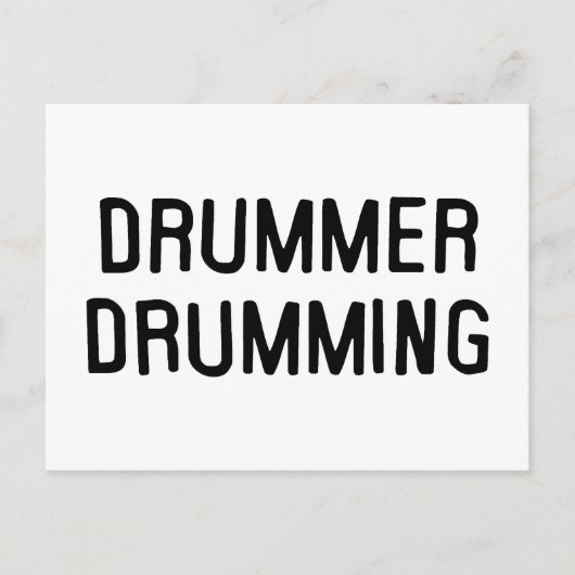 Drummer Drumming Briefkaart (Voorkant)