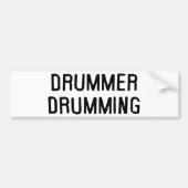 Drummer Drumming Bumpersticker (Voorkant)