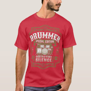 drummer Drumming drums drummelkei doorsijpelen T-shirt