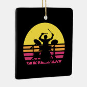 Drummer Drumming Keramisch Ornament (Rechts)