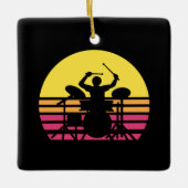 Drummer Drumming Keramisch Ornament (Voorkant)