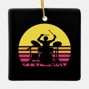Drummer Drumming Keramisch Ornament