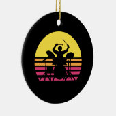 Drummer Drumming Keramisch Ornament (Rechts)