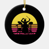 Drummer Drumming Keramisch Ornament (Voorkant)