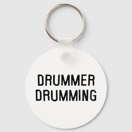 Drummer Drumming Sleutelhanger (Voorkant)