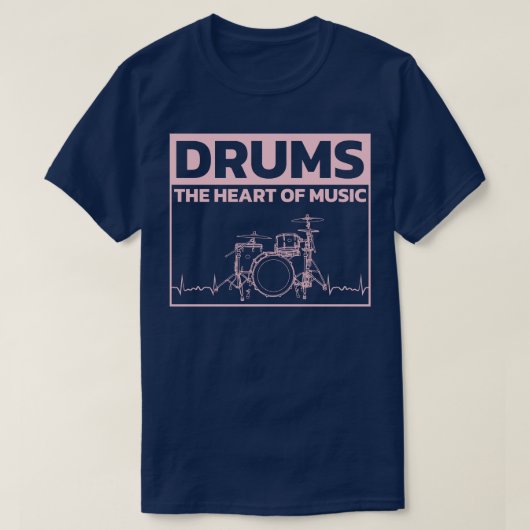 Drummer Drums Drumsticks Muzikant Outfit 4 T-shirt (Design voorkant)