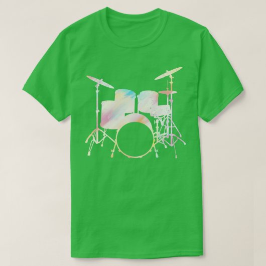 Drummer Drums Drumsticks Muzikant Outfit 7 T-shirt (Design voorkant)