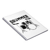 Drummer | Drums Musical Instrument Gift Idea Notitieboek (Rechterzijde)