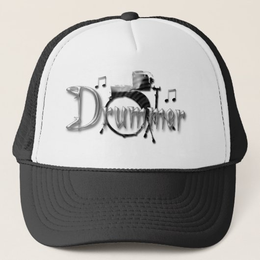 Drummer Drums Trucker Pet (Voorkant)