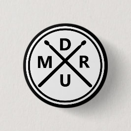 drummer: drumscheurtje ronde button 3,2 cm