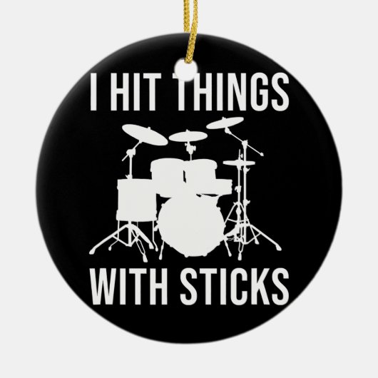 Drummer  Drumset Funny Drummers Drumming Keramisch Ornament (Voorkant)