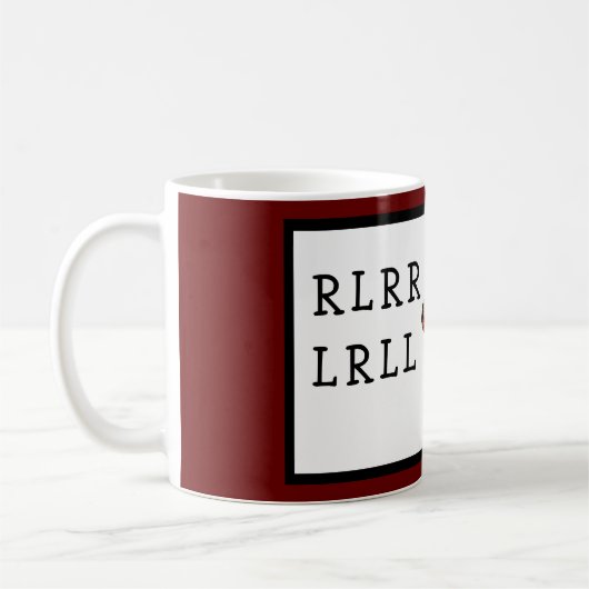 Drummer Drumstick Paradiddle RLRR Snare Drumming Koffiemok (Links)