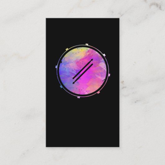 Drummer Drumsticks Drum Rock Band Musician Visitekaartje (Voorkant)