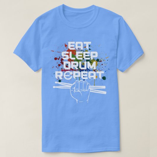 Drummer Drumsticks Music Gift Drums T-shirt (Design voorkant)