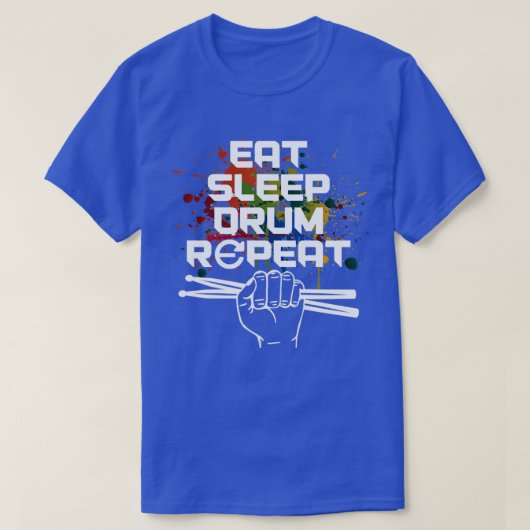 Drummer Drumsticks Music Gift Drums T-shirt (Design voorkant)