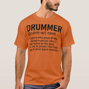 Drummer Een persoon die drums speelt Grappige Drum T-shirt