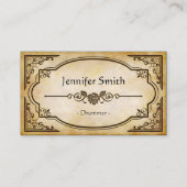 Drummer - Elegant  Antiek Visitekaartje (Voorkant)