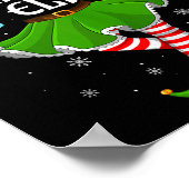 Drummer Elf Christmas Family Girls Women Elf Squad Poster (Hoek)