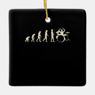 Drummer Evolution Keramisch Ornament