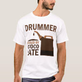 Drummer (Funny) Chocolate T-shirt (Voorkant)