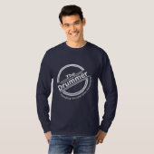 Drummer Funny Musician Gezegde Music Graphic T-shirt (Voorkant volledig)