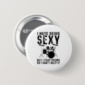 Drummer-Gezegden | Drummer Drums Gift Ronde Button 5,7 Cm (Voorkant /achterkant)