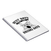 Drummer Gezegden | Drumms Musical Instrument Gift Notitieboek (Rechterzijde)