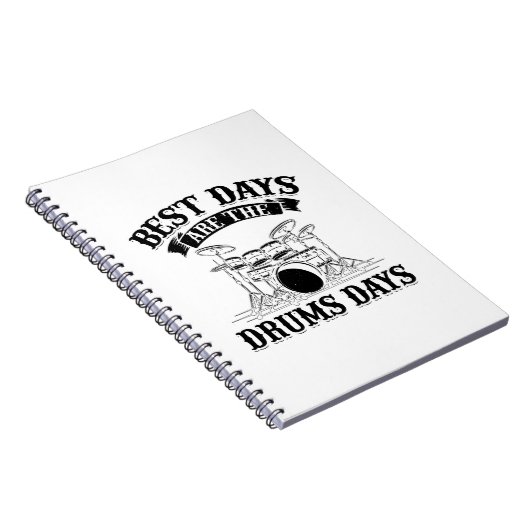 Drummer Gezegden | Drumms Musical Instrument Gift Notitieboek (Rechterzijde)