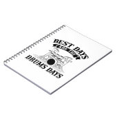 Drummer Gezegden | Drumms Musical Instrument Gift Notitieboek (Linkerzijde)