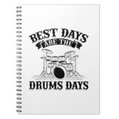 Drummer Gezegden | Drumms Musical Instrument Gift Notitieboek (Voorkant)