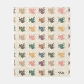 Drummer Gift Blanket, Retro Drum Liefhebber Gooi Fleece Deken (Voorkant)
