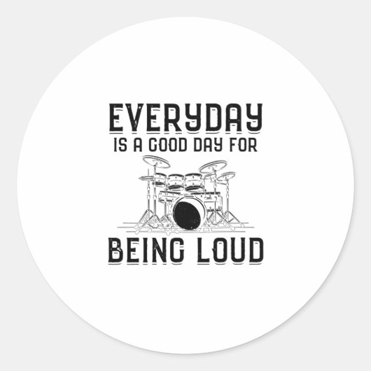 Drummer Gift Ideas | Drummers Drums Drumming Band Ronde Sticker (Voorkant)