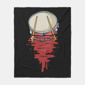 Drummer Gift Mannen Drumming Gifts Percussion Drum Fleece Deken (Voorkant)