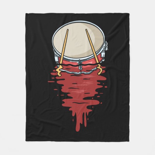 Drummer Gift Mannen Drumming Gifts Percussion Drum Fleece Deken (Voorkant)