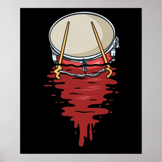 Drummer Gift Mannen Drumming Gifts Percussion Drum Poster (Voorkant)